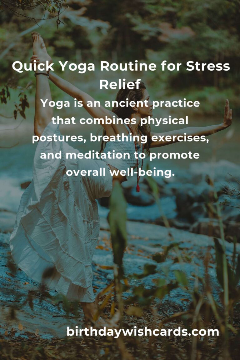 10-Minute Yoga Routines for Stress Relief