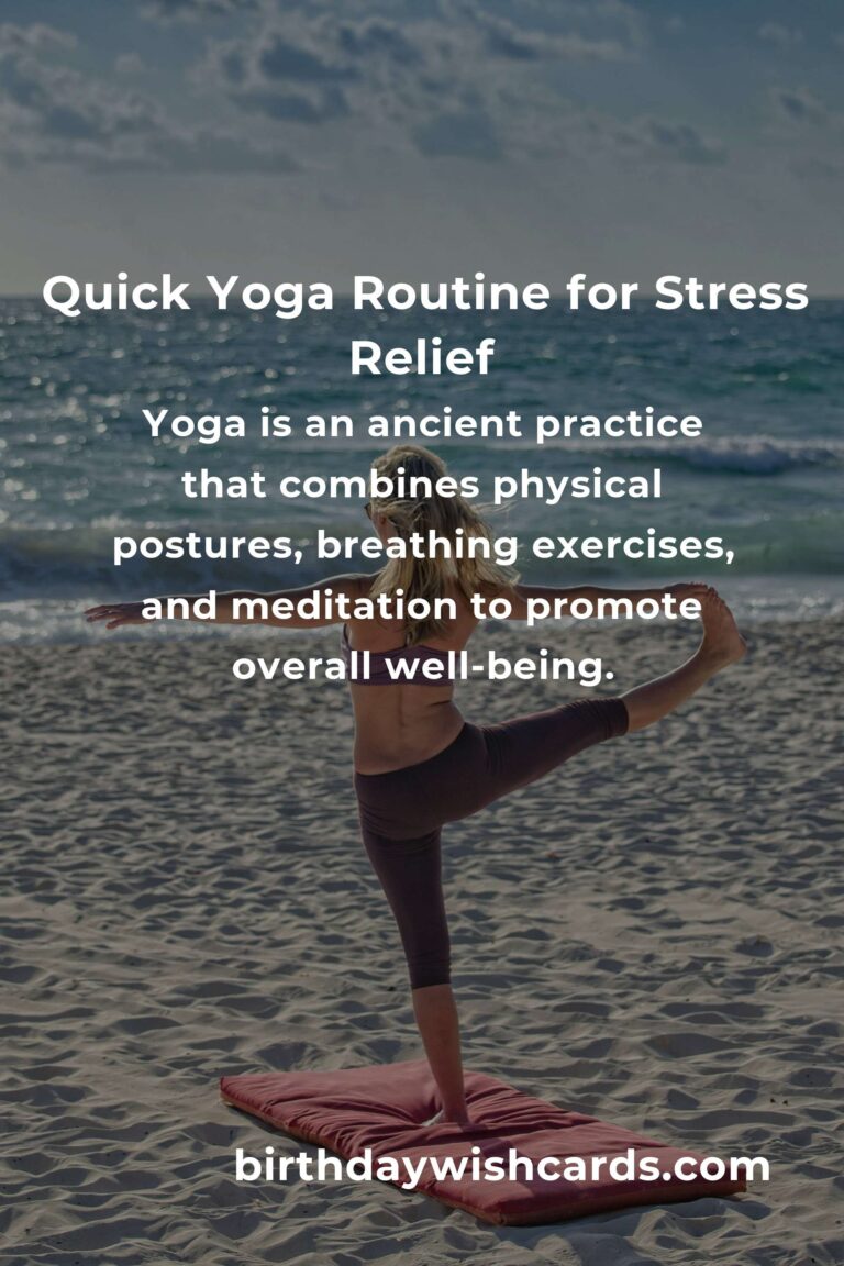 10-Minute Yoga Routines for Stress Relief