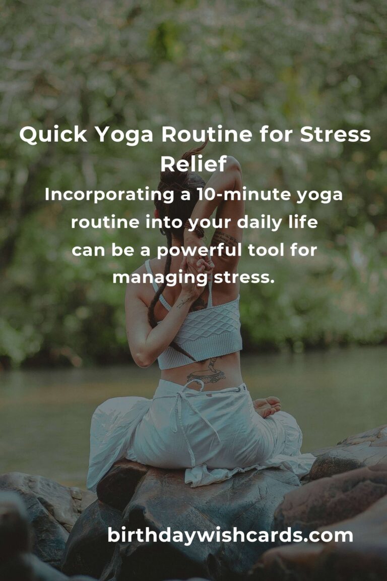 10-Minute Yoga Routines for Stress Relief