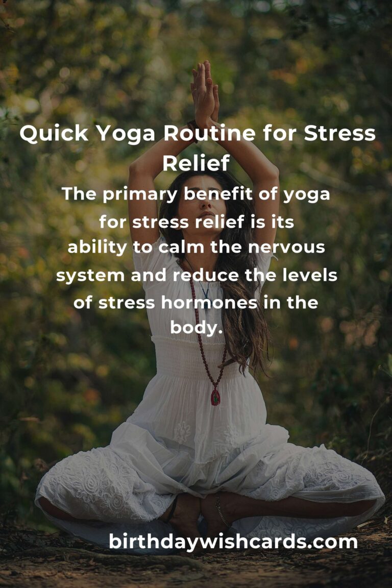 10-Minute Yoga Routines for Stress Relief