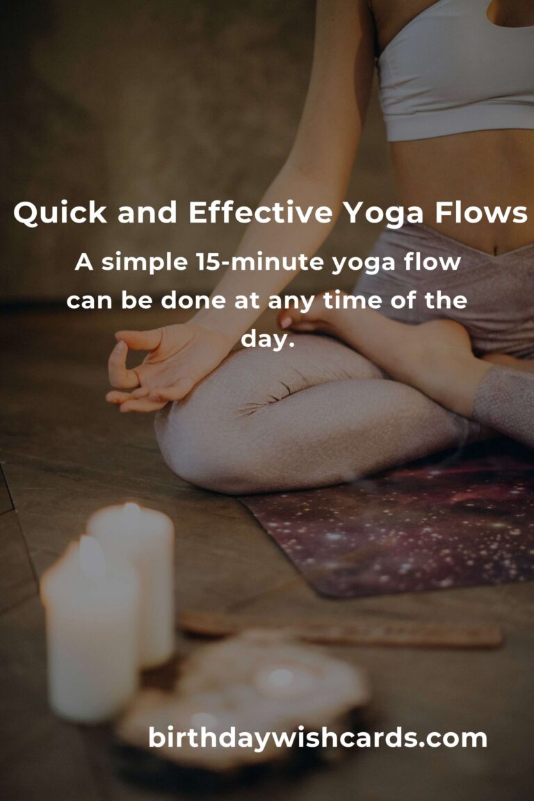 15-Minute Yoga Flows for Fitness and Calm: Quick Routines for Wellness