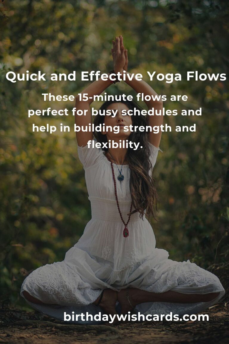15-Minute Yoga Flows for Fitness and Calm: Quick Routines for Wellness