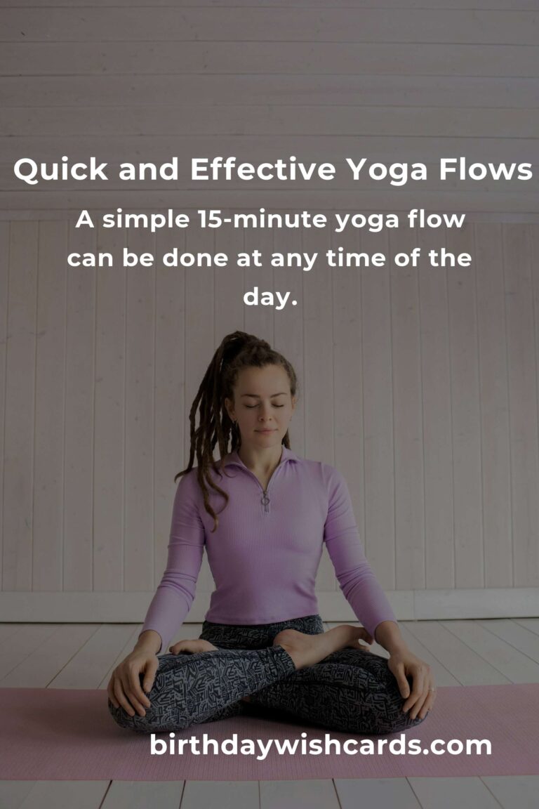 15-Minute Yoga Flows for Fitness and Calm: Quick Routines for Wellness