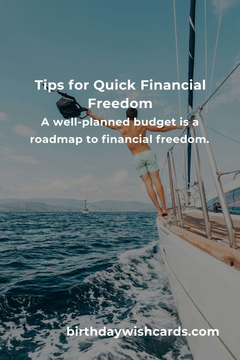 24 Tips for Achieving Quick Financial Freedom