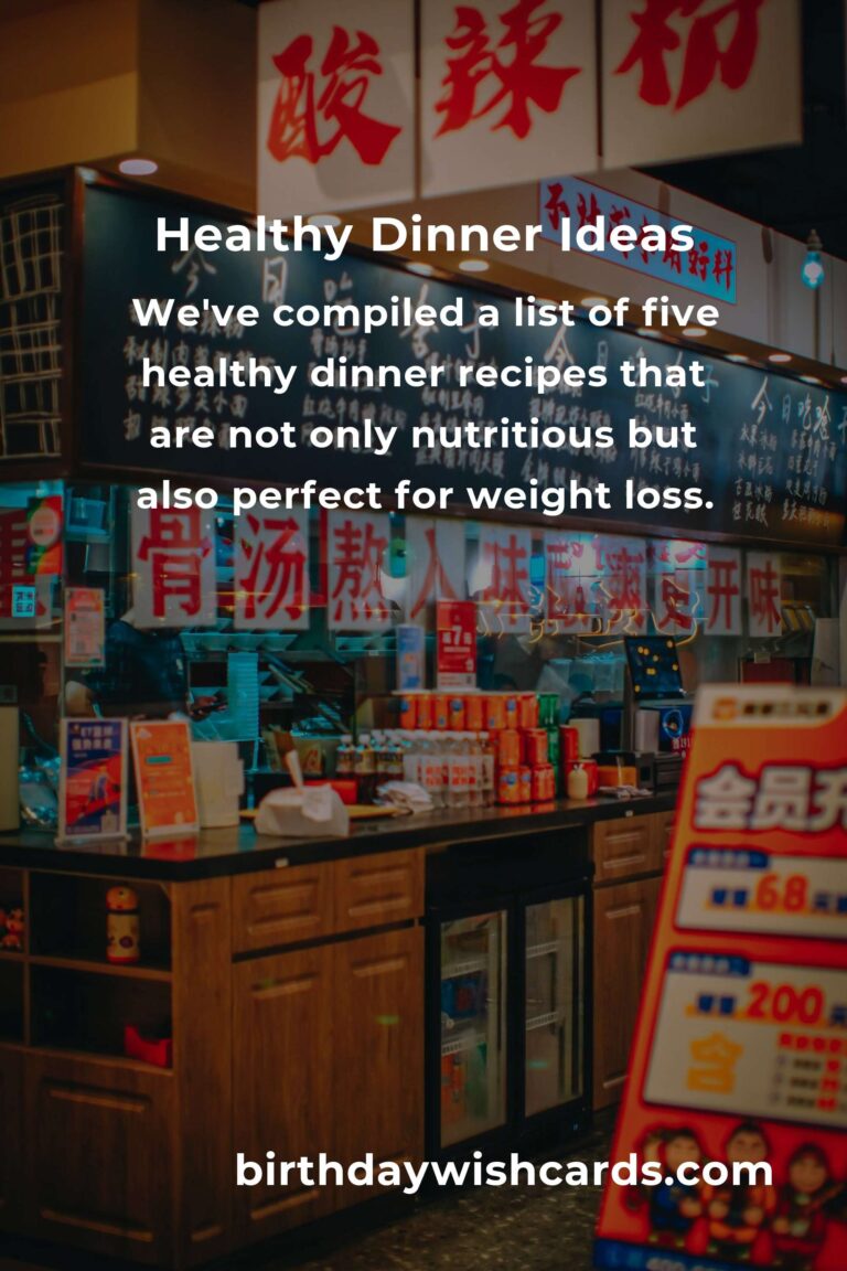 5 Healthy Dinner Recipes for Weight Loss