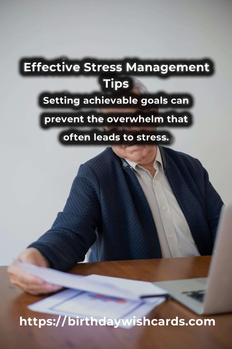 5 Tips for Effective Stress Management