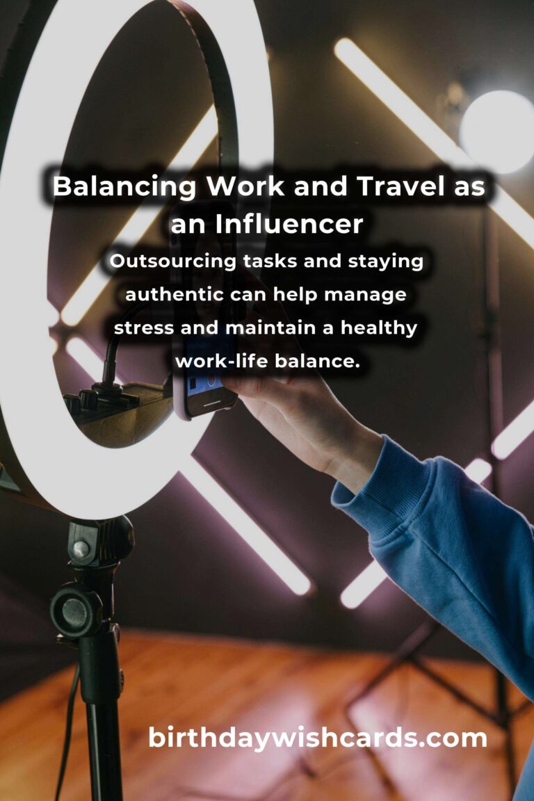 Achieving Work-Life Balance as a Travel Influencer