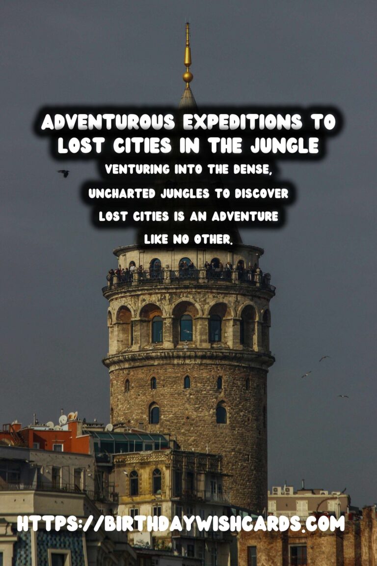 Adventurous Expeditions to Lost Cities in the Jungle