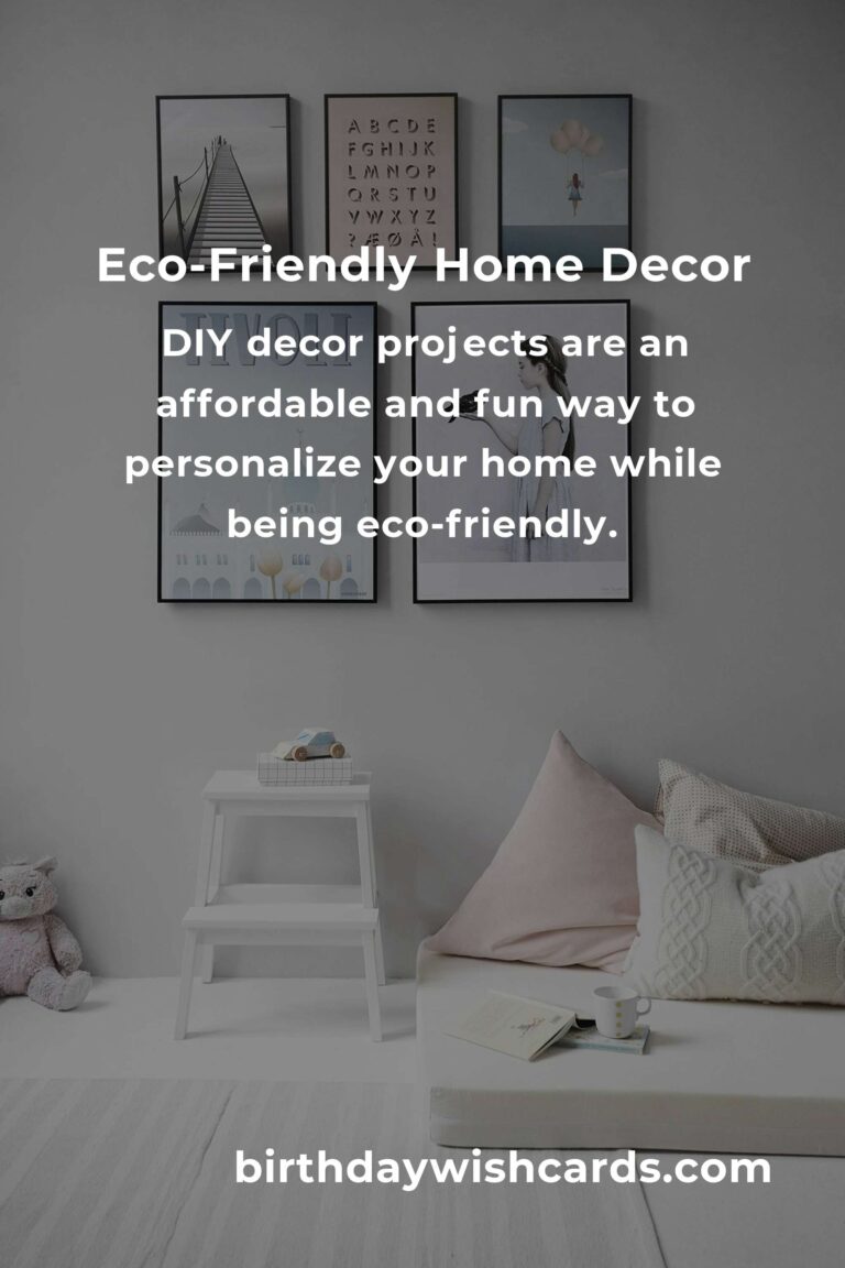 Affordable Eco-Friendly Home Decor Ideas for a Sustainable Living Space