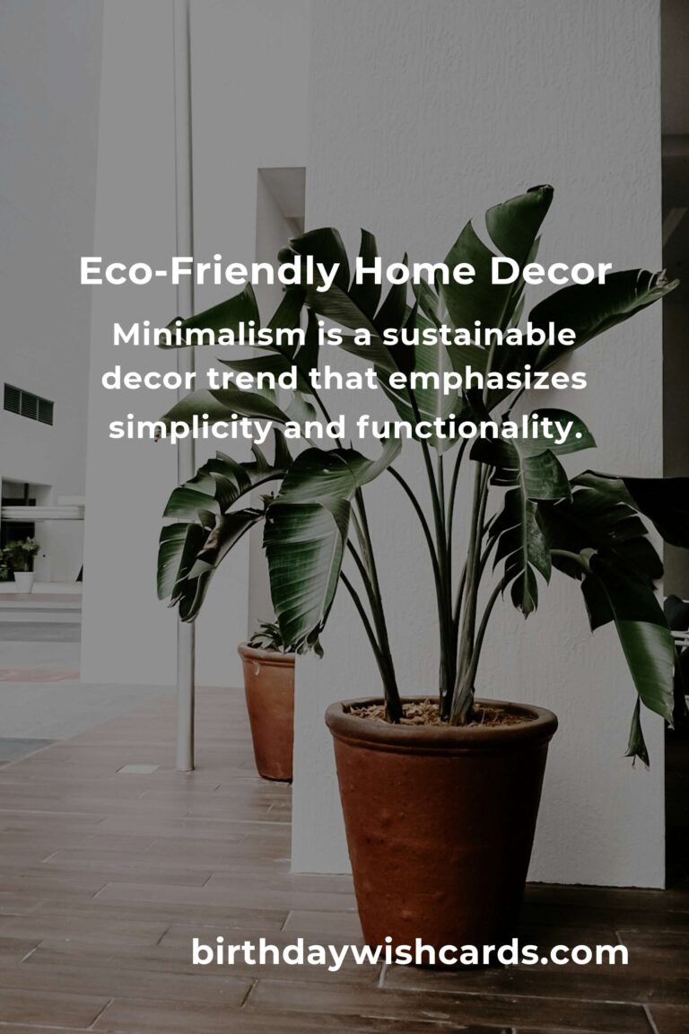 Affordable Eco-Friendly Home Decor Ideas for a Sustainable Living Space