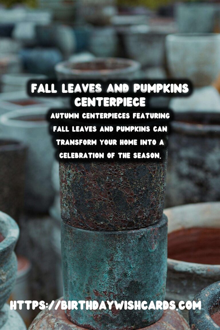 Autumn Centerpieces: Enhancing Your Home with Fall Leaves & Pumpkins