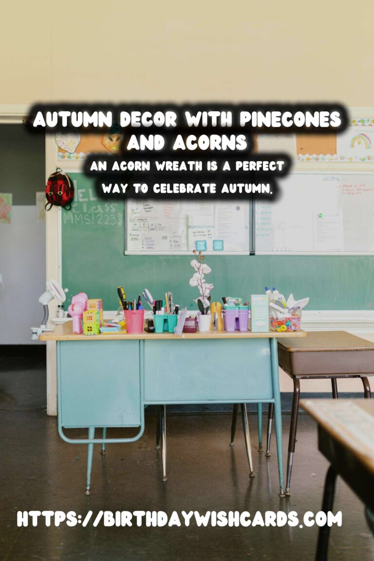 Autumn Decorating Ideas with Pinecones and Acorns