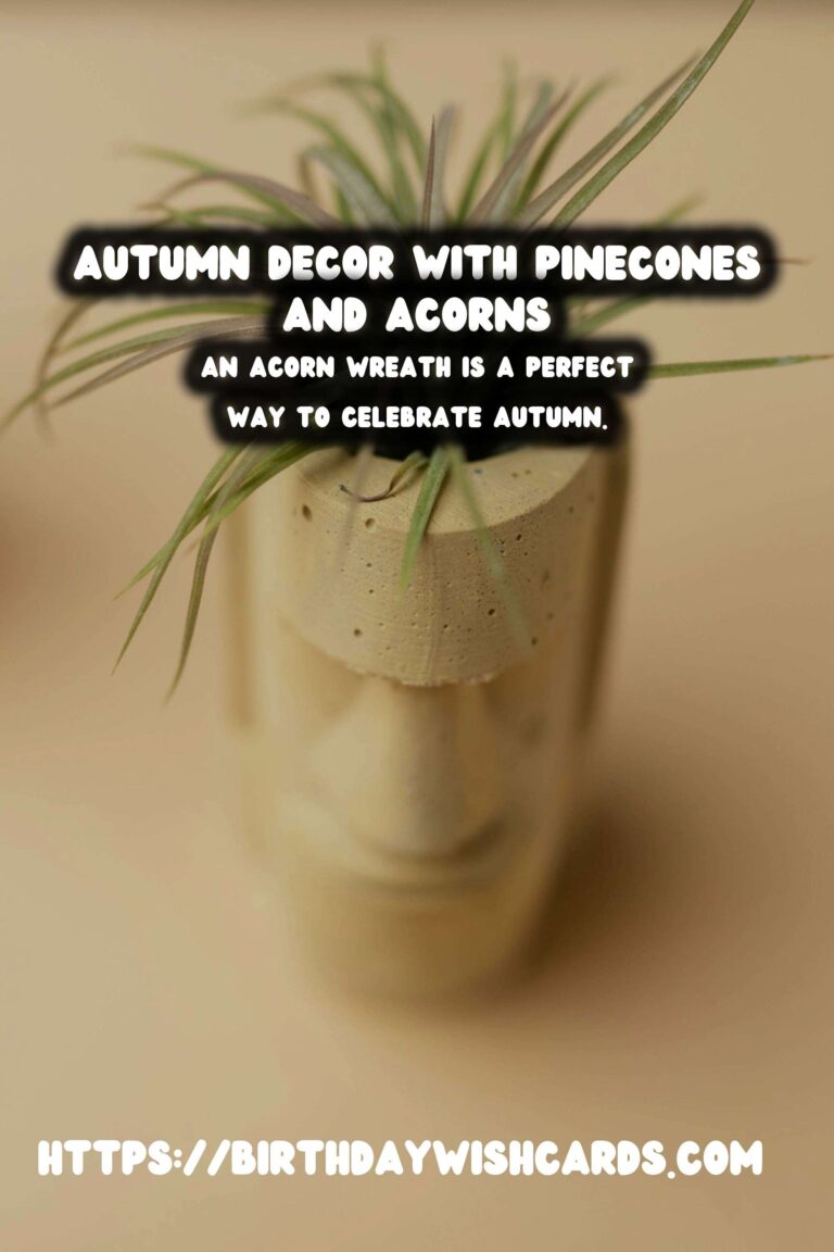 Autumn Decorating Ideas with Pinecones and Acorns