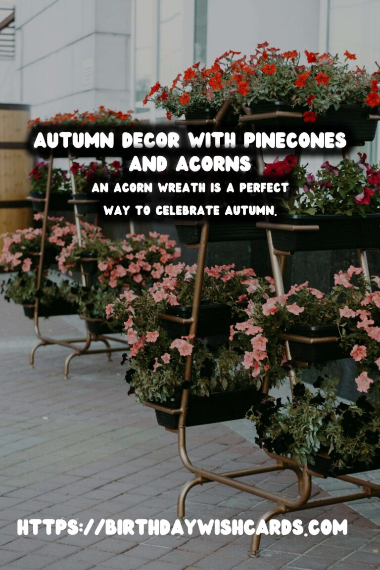 Autumn Decorating Ideas with Pinecones and Acorns