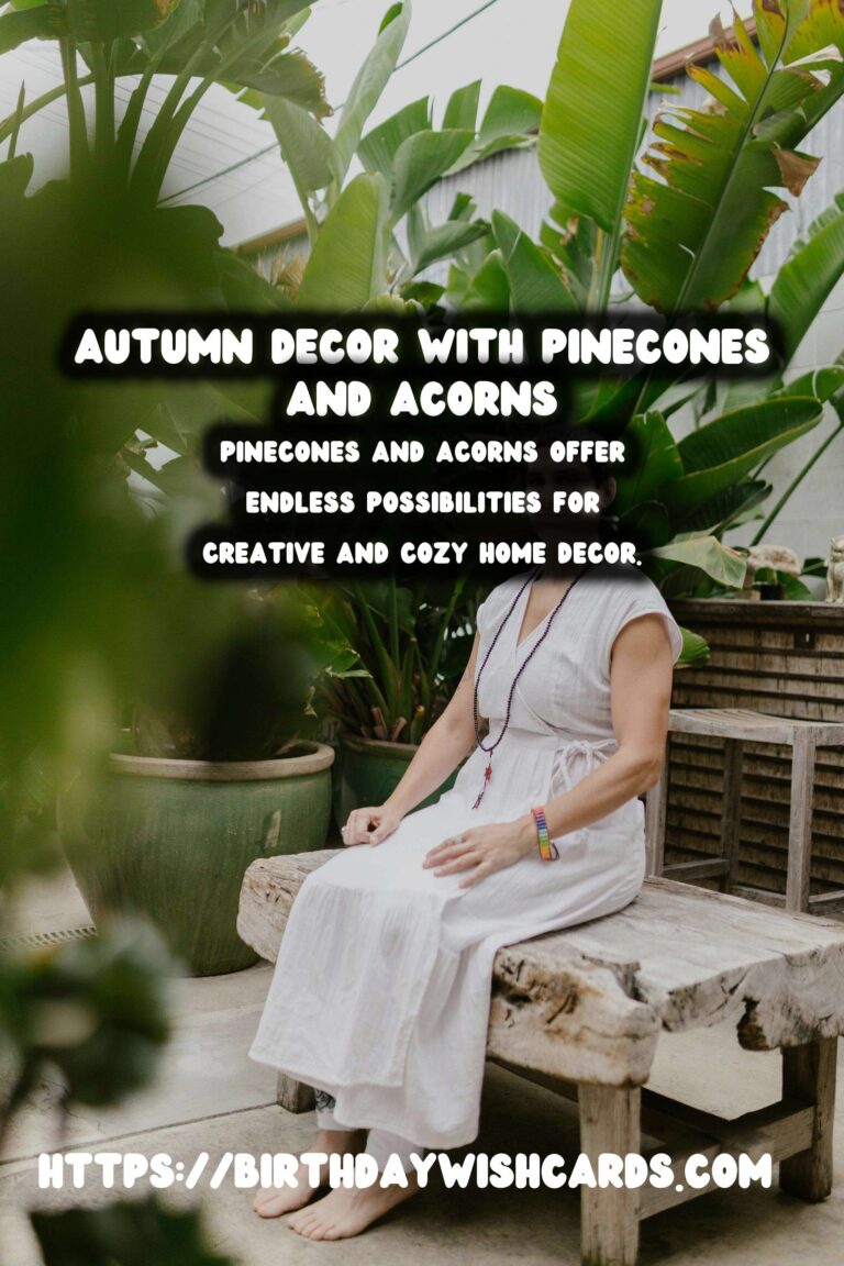 Autumn Decorating Ideas with Pinecones and Acorns