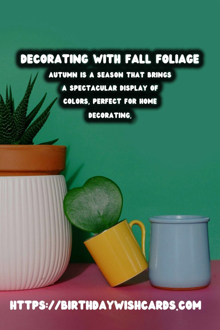 Autumn Decorating Ideas with Vibrant Fall Foliage
