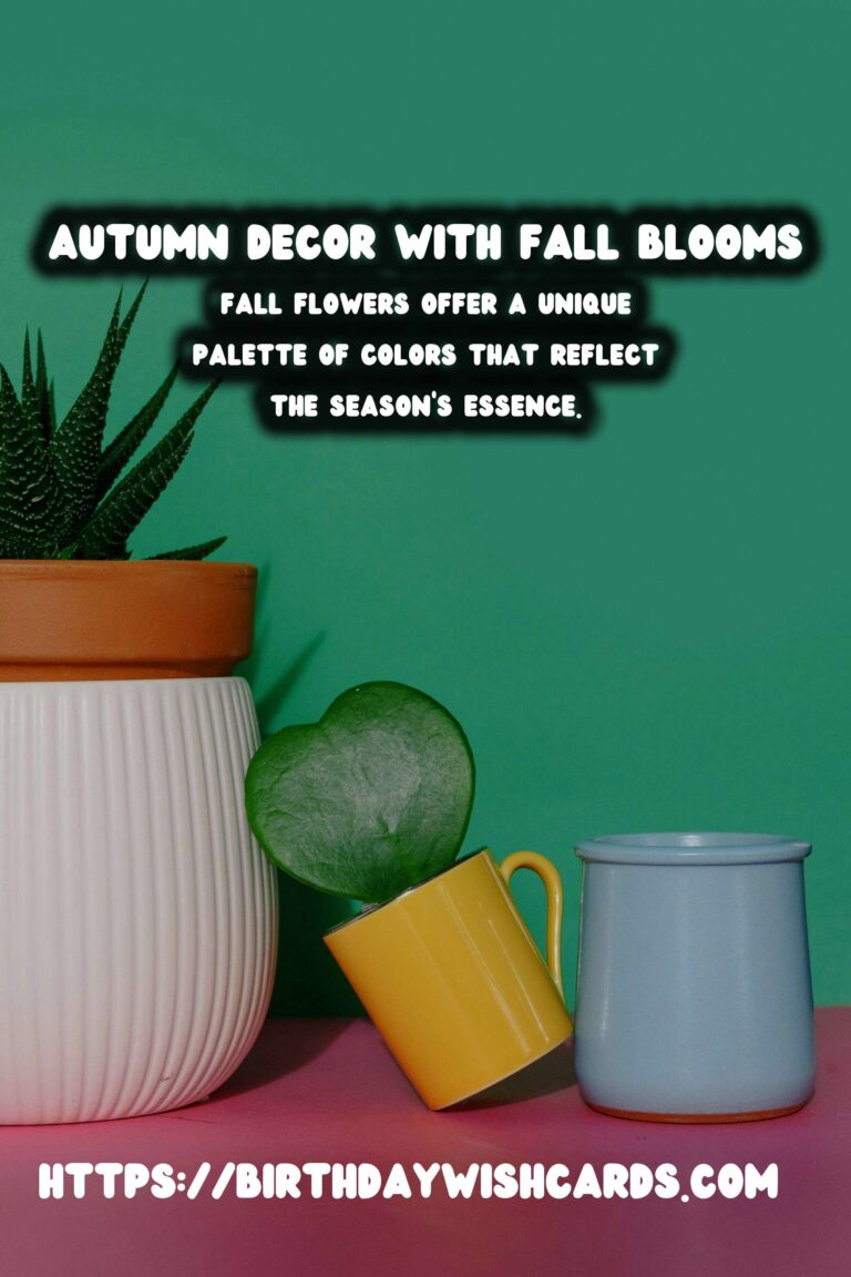 Autumn Decorating with Fall Flowers: Transform Your Space with Seasonal Blooms