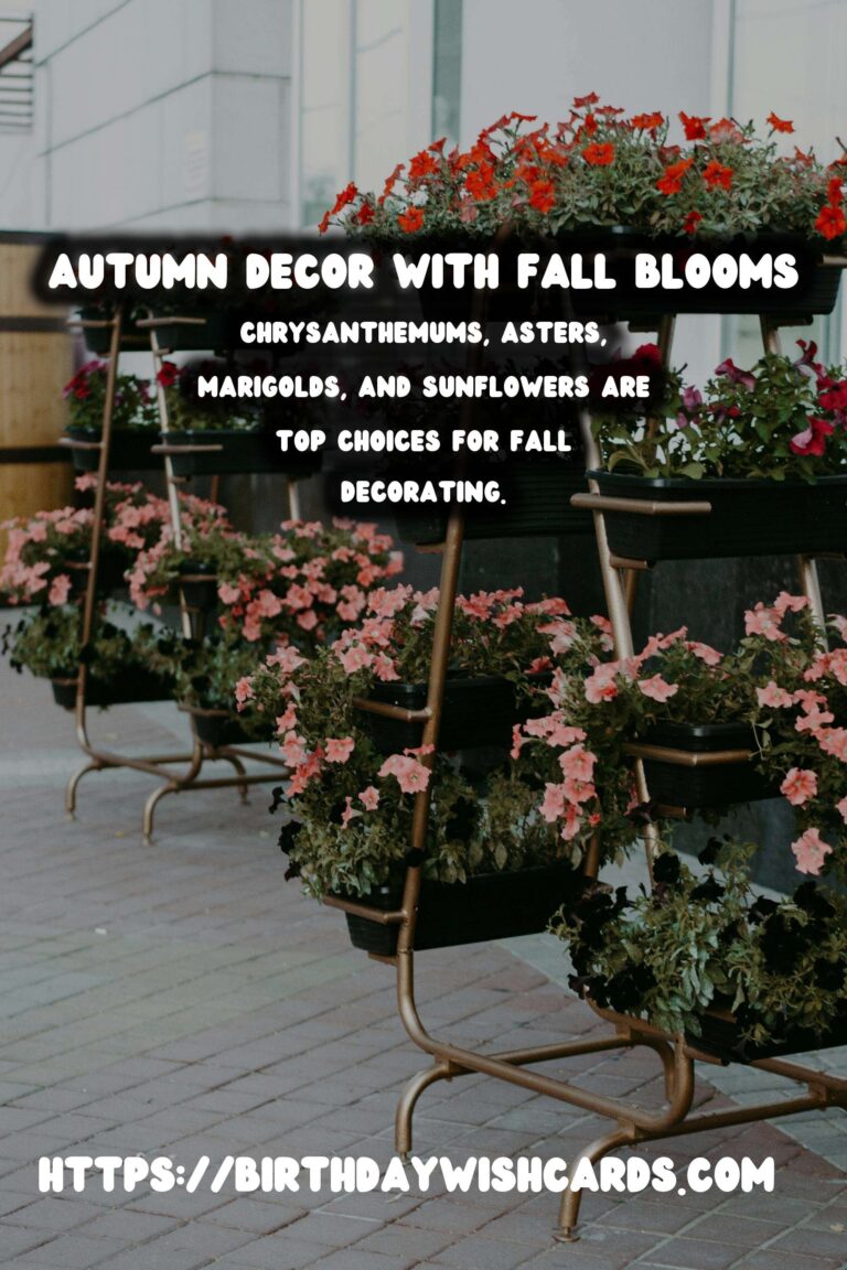 Autumn Decorating with Fall Flowers: Transform Your Space with Seasonal Blooms