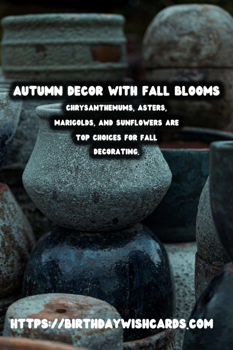 Autumn Decorating with Fall Flowers: Transform Your Space with Seasonal Blooms