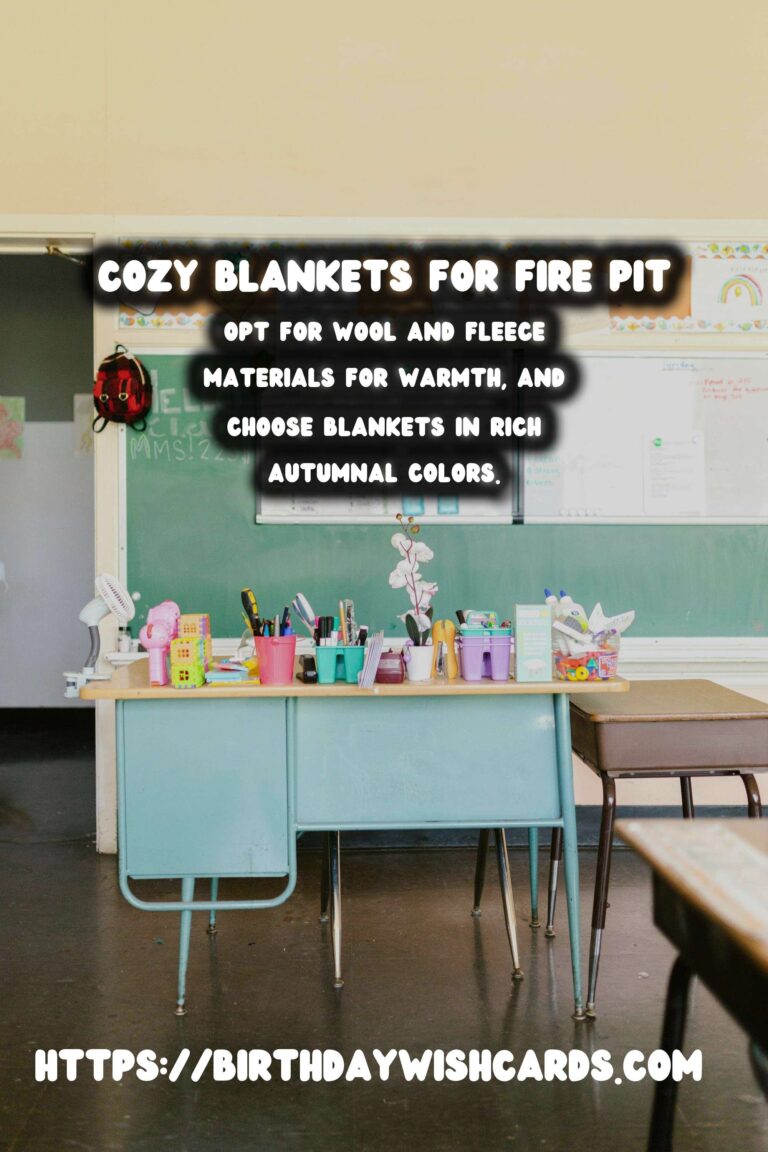 Autumn Fire Pit Decor: Cozy Blanket Ideas for a Warm Ambiance