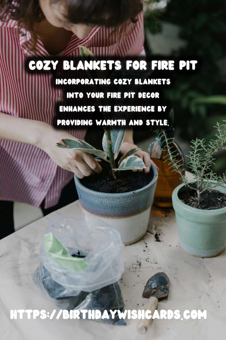 Autumn Fire Pit Decor: Cozy Blanket Ideas for a Warm Ambiance