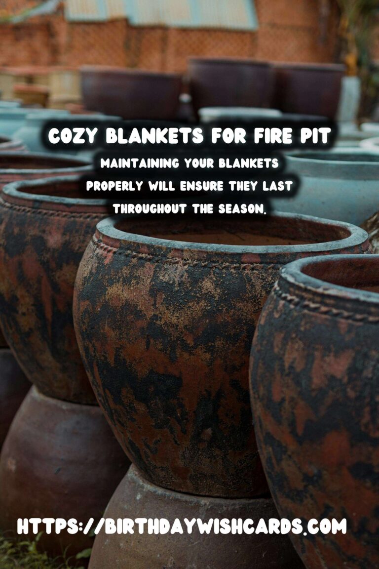 Autumn Fire Pit Decor: Cozy Blanket Ideas for a Warm Ambiance