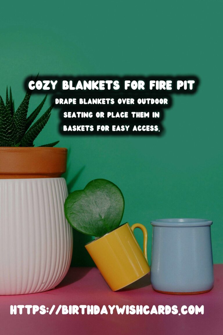 Autumn Fire Pit Decor: Cozy Blanket Ideas for a Warm Ambiance