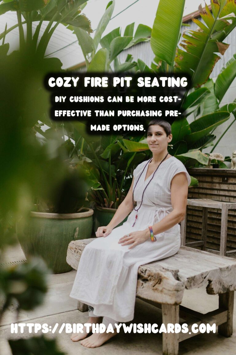 Autumn Fire Pit Decor: DIY Seating Cushions for Cozy Evenings
