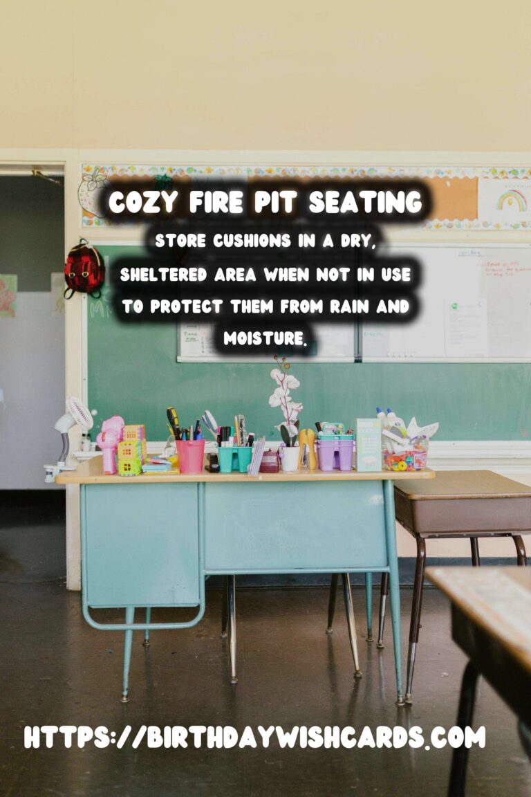 Autumn Fire Pit Decor: DIY Seating Cushions for Cozy Evenings