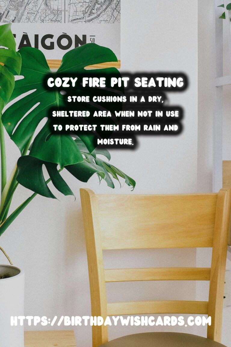Autumn Fire Pit Decor: DIY Seating Cushions for Cozy Evenings