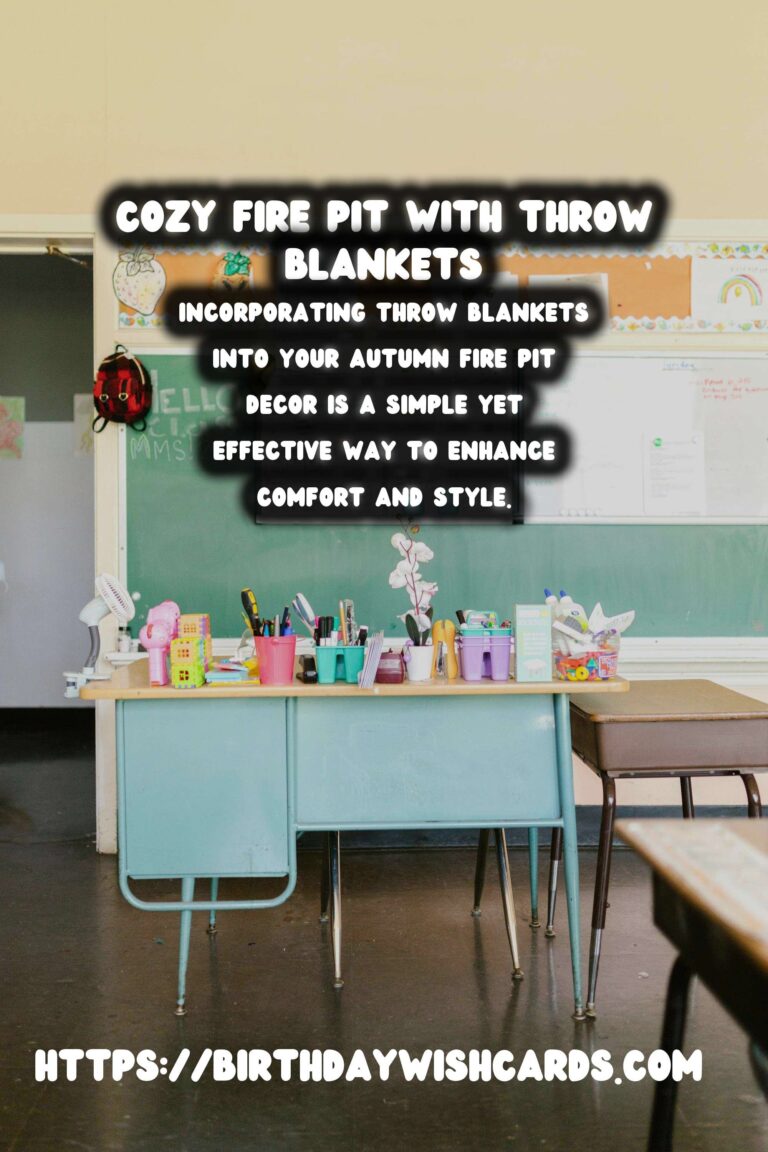 Autumn Fire Pit Decor: How to Use Throw Blankets for a Cozy Outdoor Space
