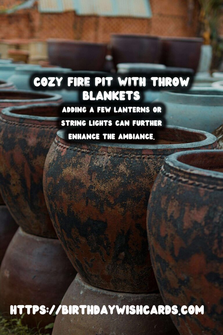 Autumn Fire Pit Decor: How to Use Throw Blankets for a Cozy Outdoor Space