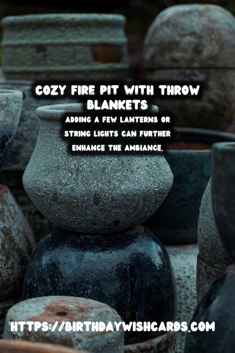 Autumn Fire Pit Decor: How to Use Throw Blankets for a Cozy Outdoor Space