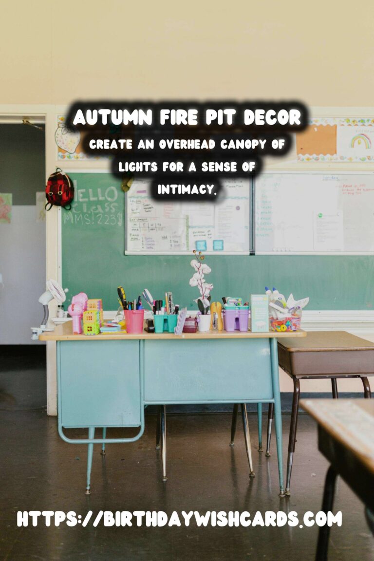 Autumn Fire Pit Decor: String Lights for a Cozy Ambiance