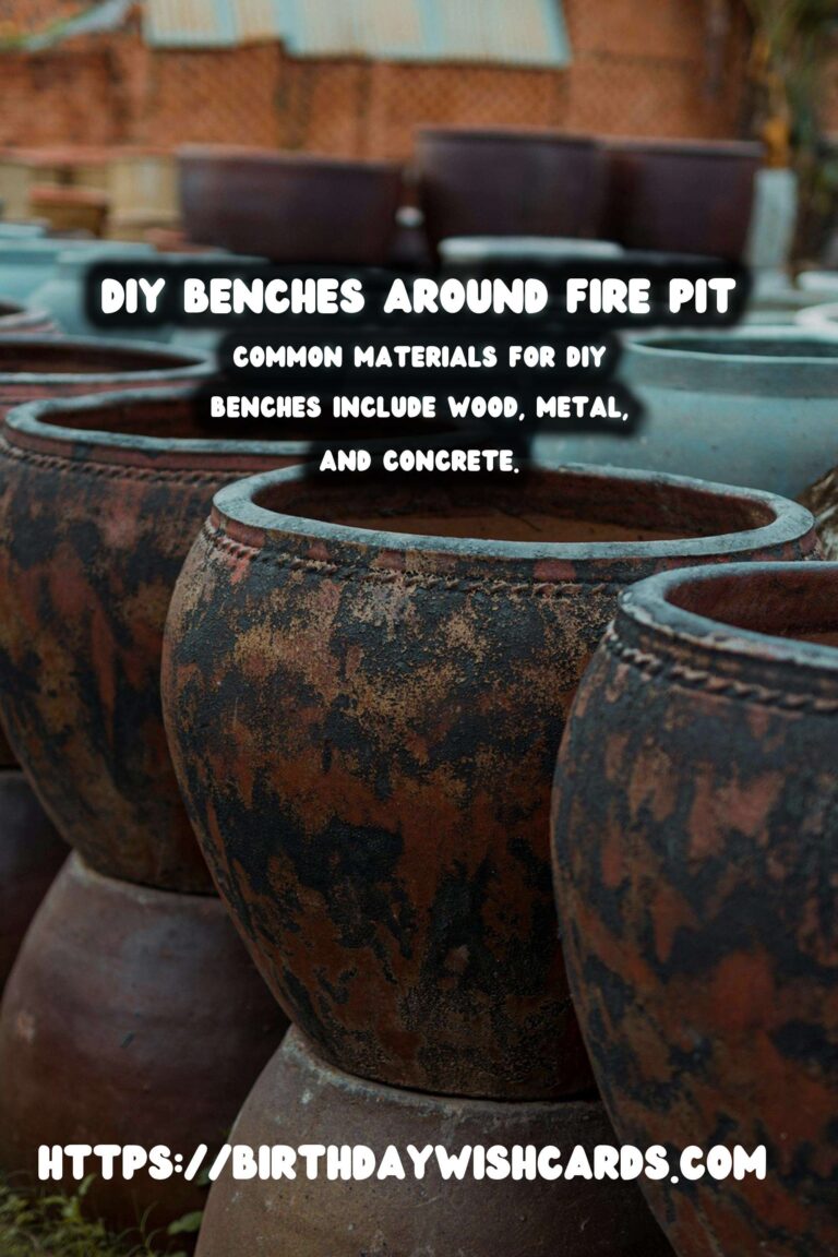 Autumn Fire Pit Seating: DIY Benches for Cozy Gatherings