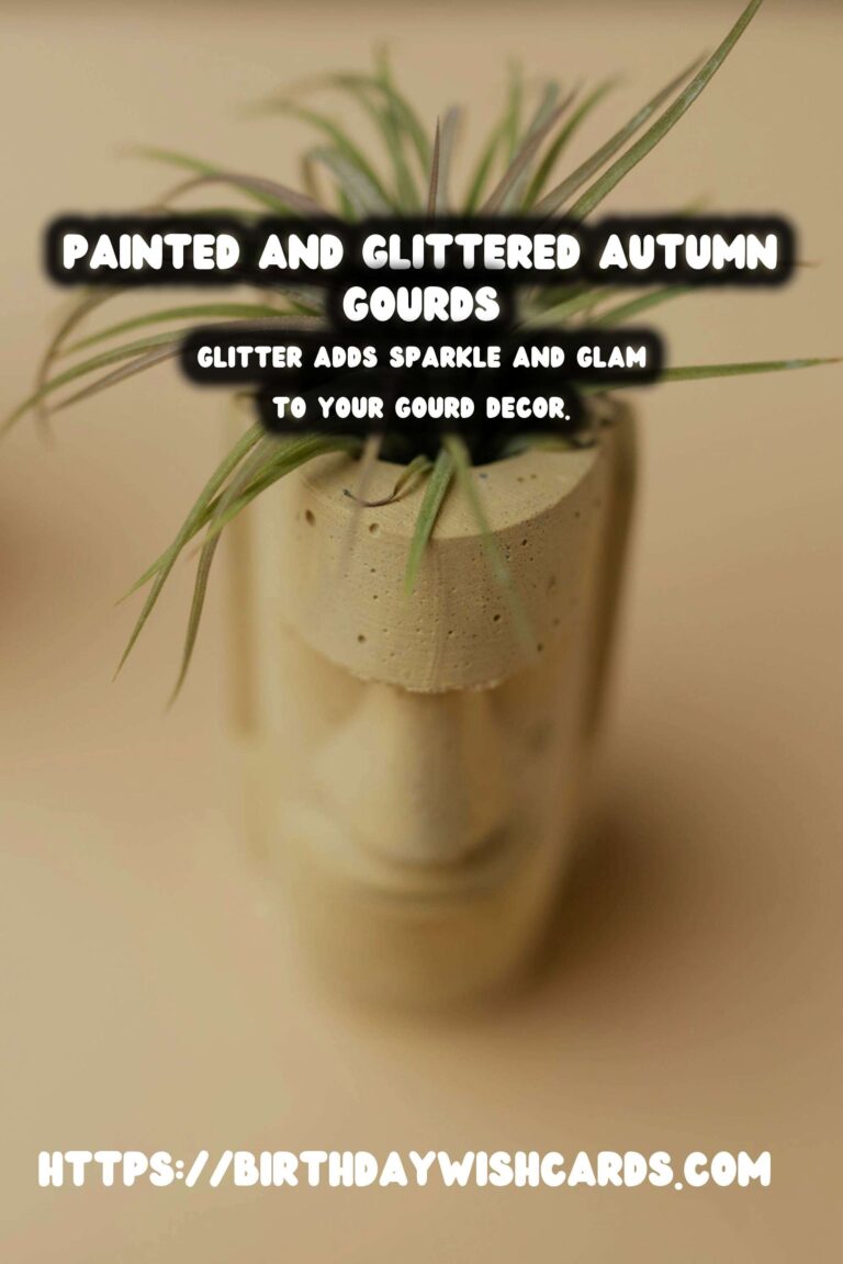 Autumn Gourd Decor: Painted & Glittered Masterpieces