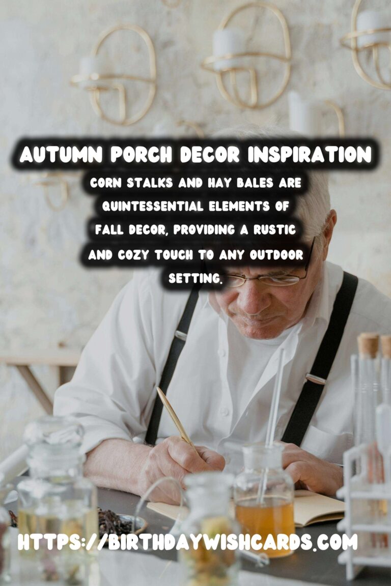 Autumn Porch Decor: Enhancing Your Space with Corn Stalks & Hay Bales