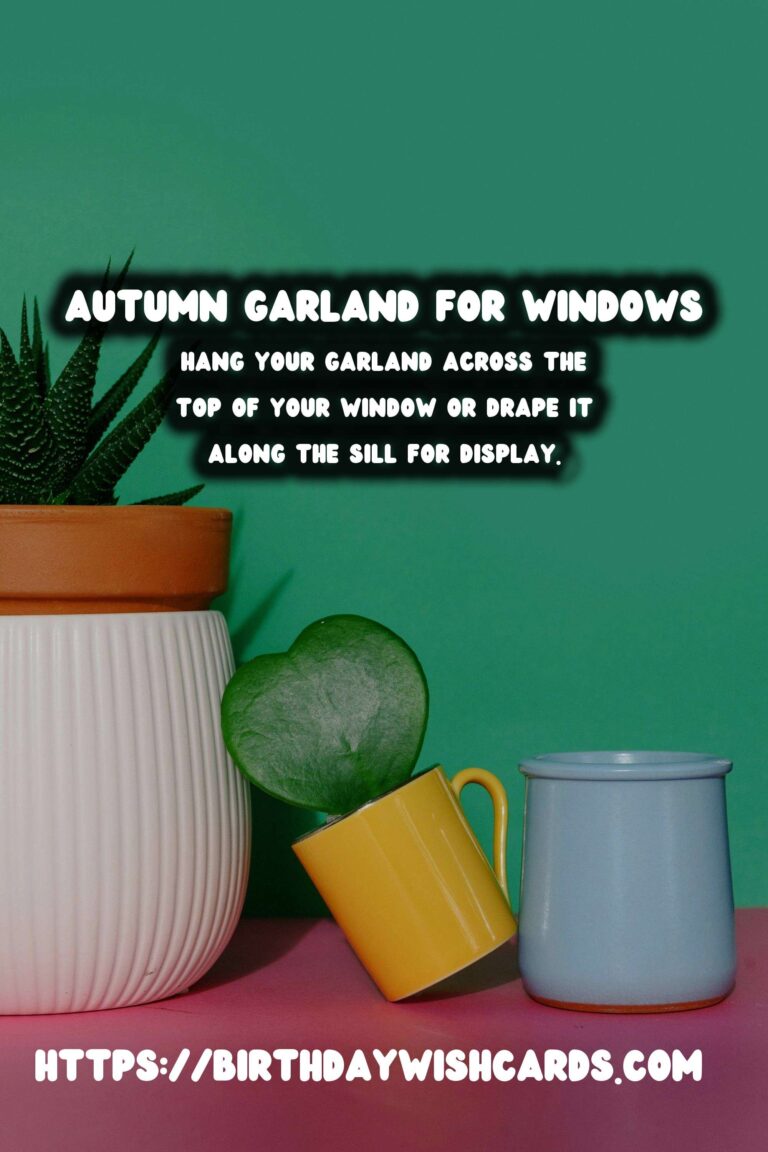 Autumn Window Decor: DIY Garland Tips and Ideas
