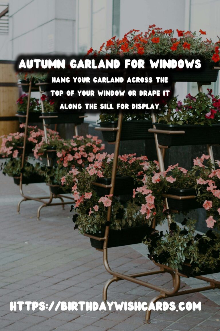Autumn Window Decor: DIY Garland Tips and Ideas