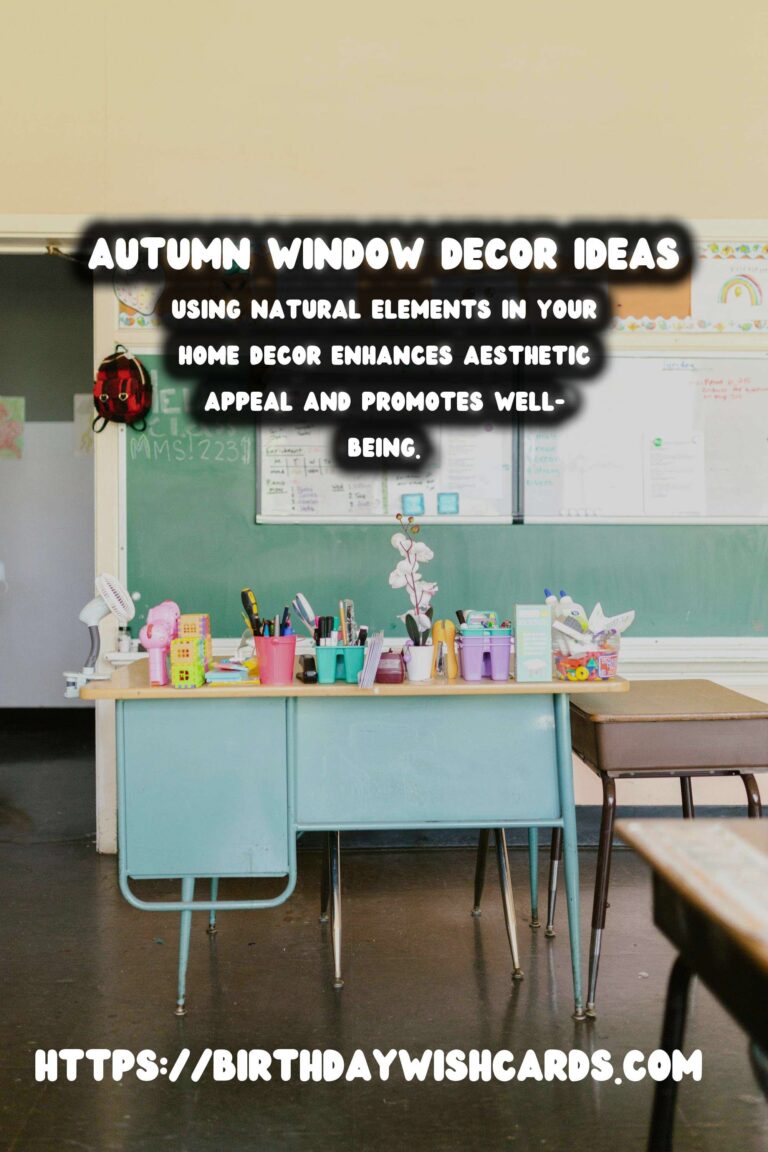 Autumn Window Decor: Embrace Natural Elements for a Cozy Home