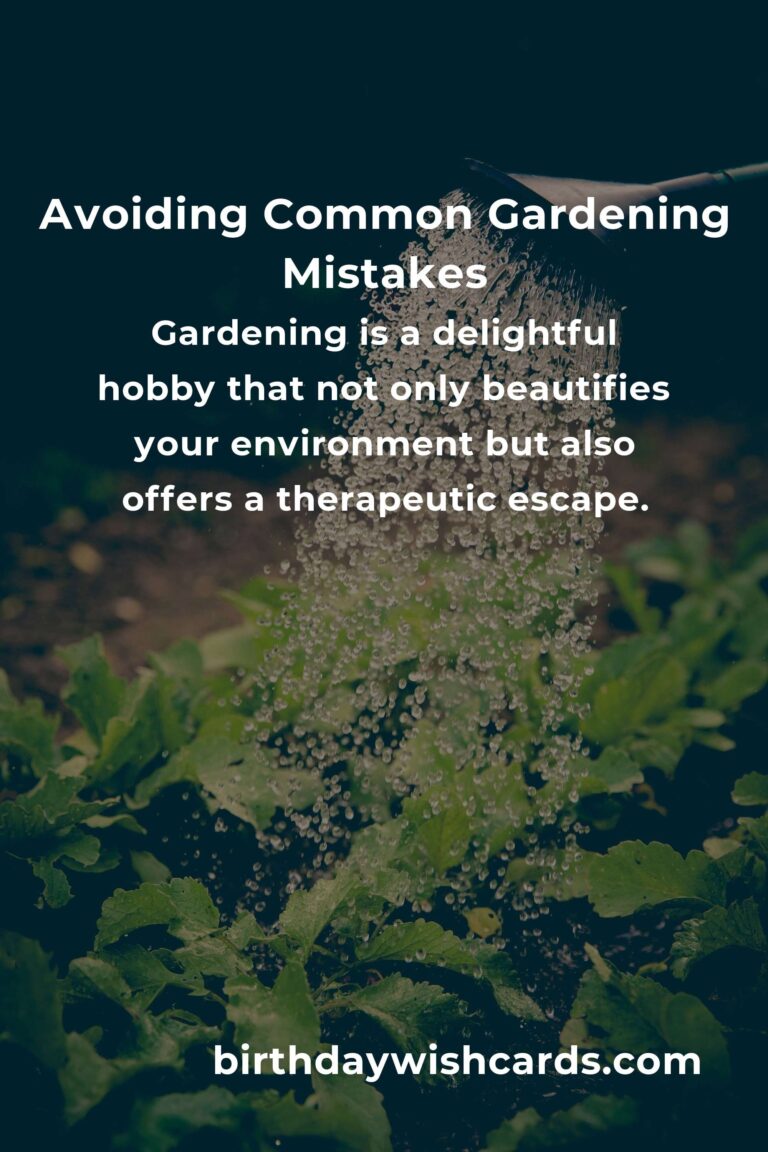 Avoid Common Mistakes in Gardening with These Effective Tips