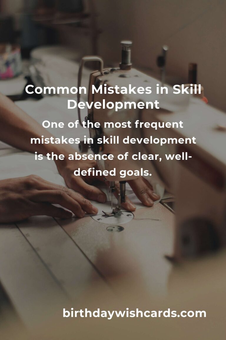 Avoid Common Mistakes in Skill Development Fundamentals for Success