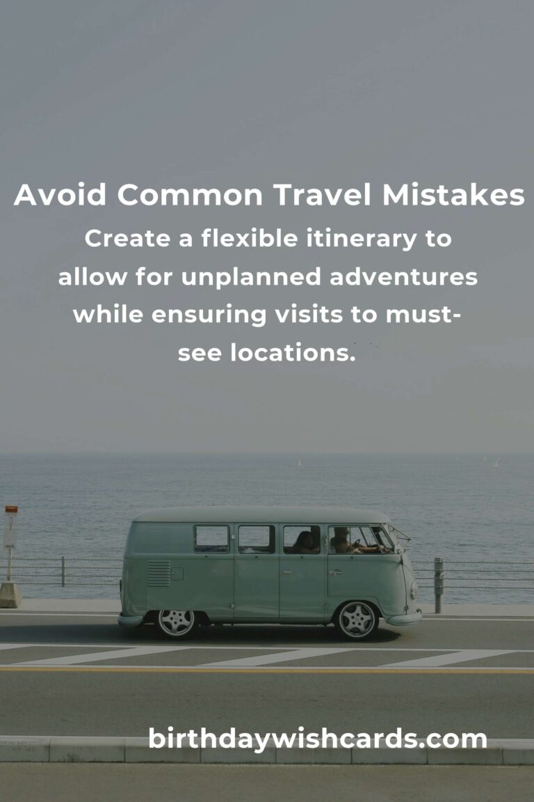 Avoid These Common Mistakes in Creative Local Travel for an Unforgettable Experience