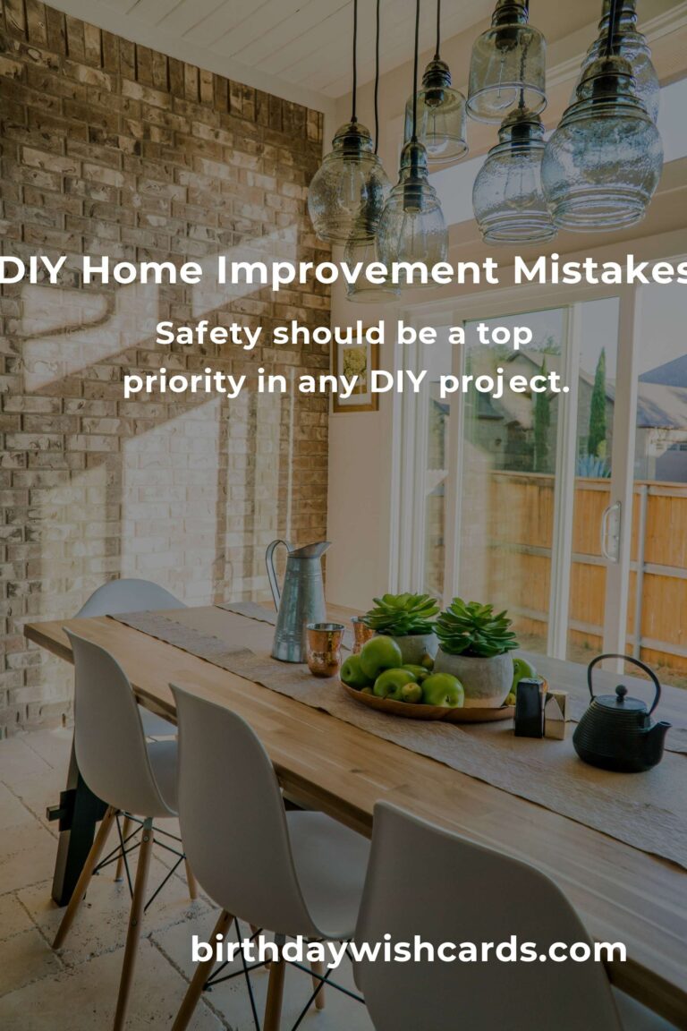 Avoid These Common Mistakes in DIY Home Improvement