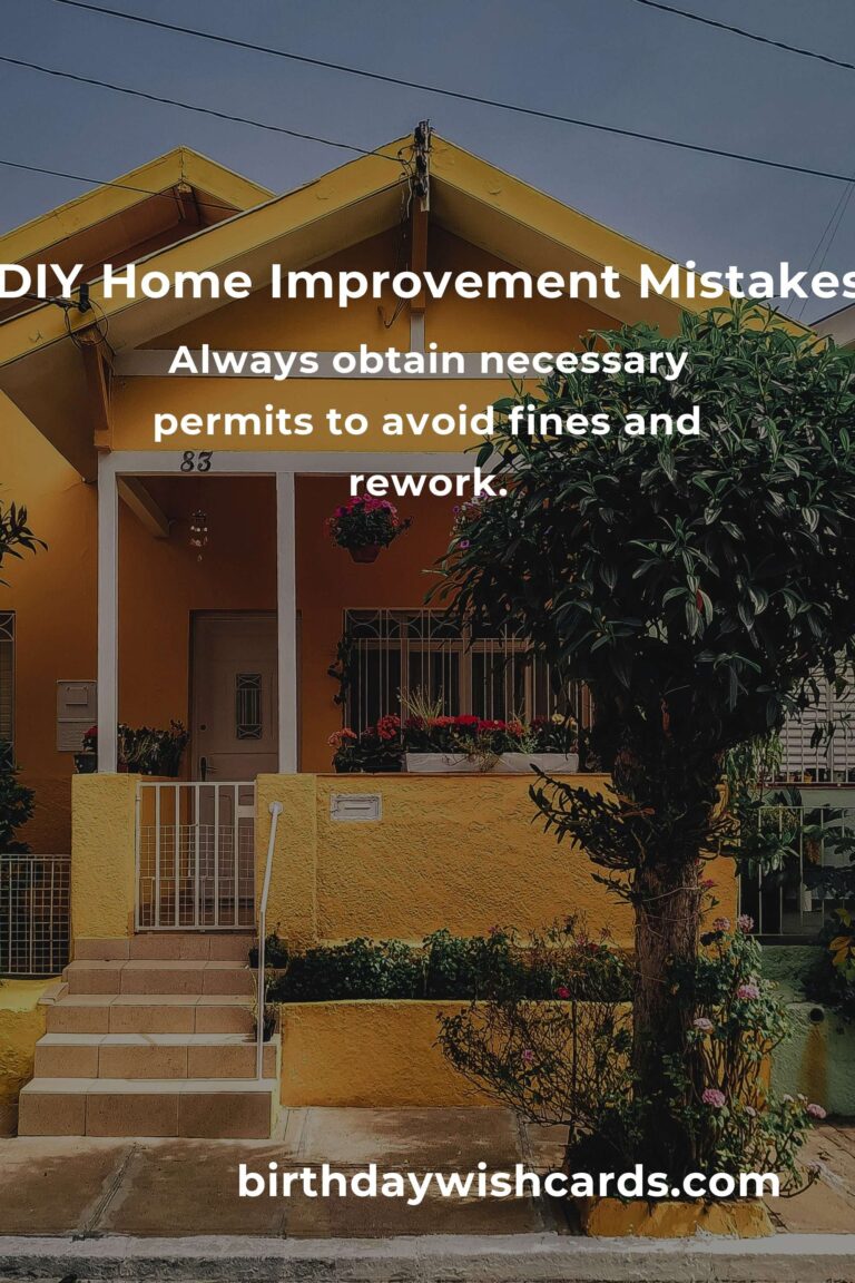 Avoid These Common Mistakes in DIY Home Improvement