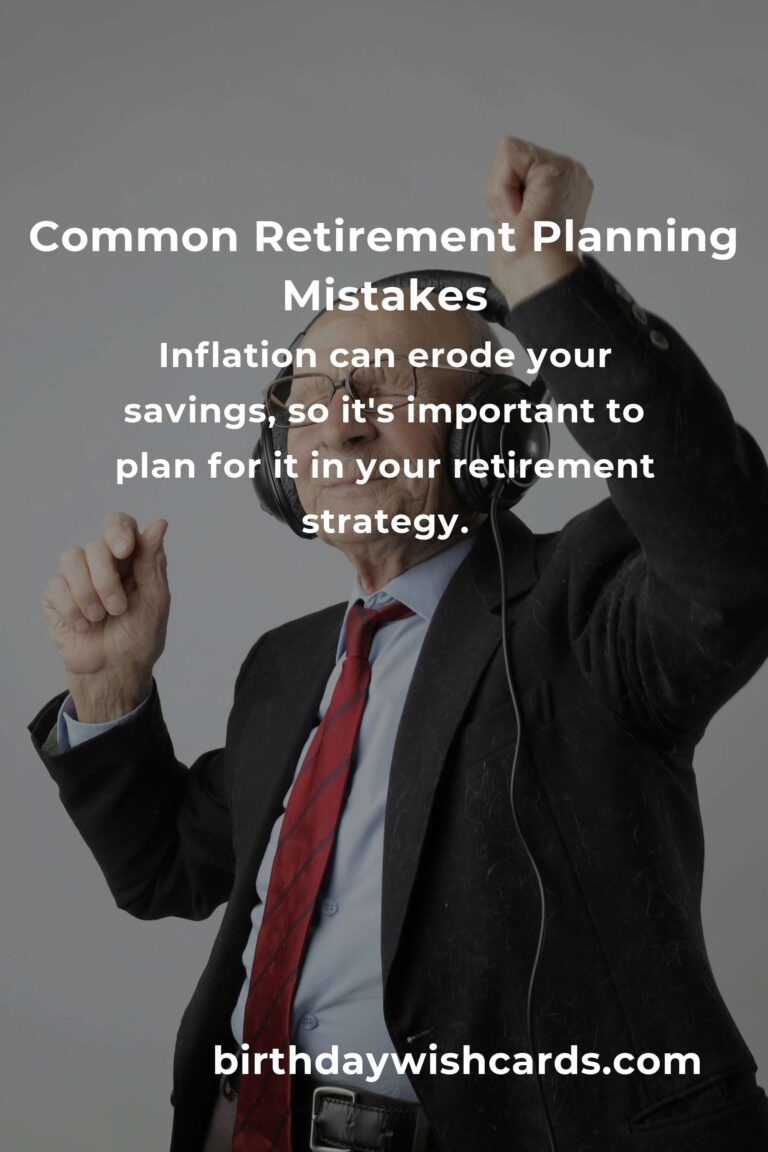 Avoid These Common Mistakes in Retirement Planning for a Secure Future