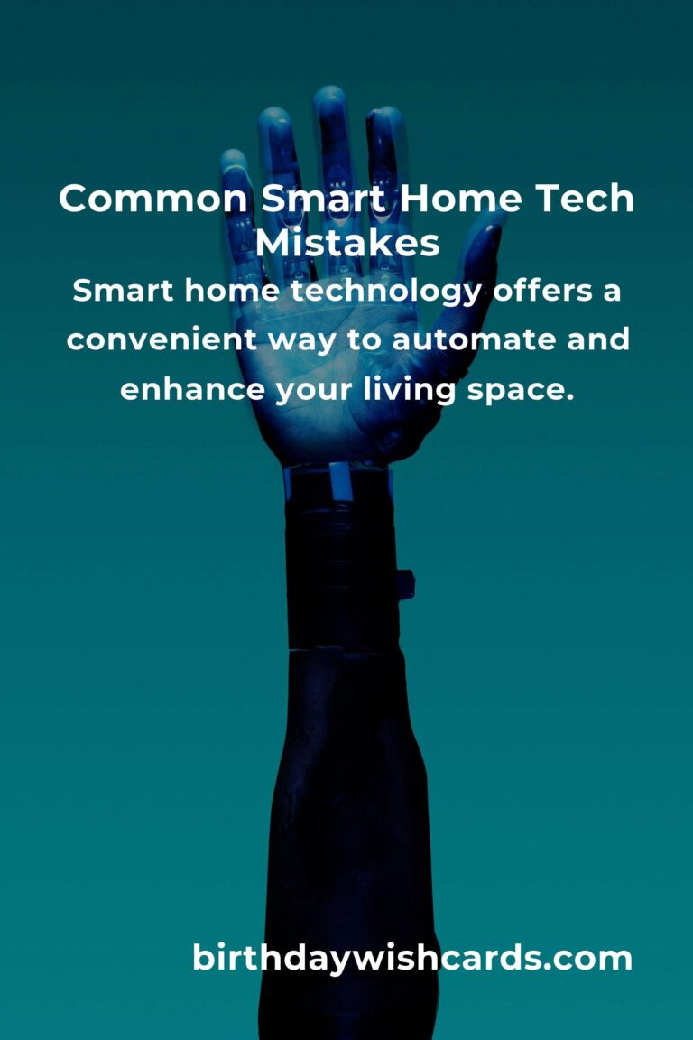 Avoid These Common Mistakes in Smart Home Tech for Seamless Living