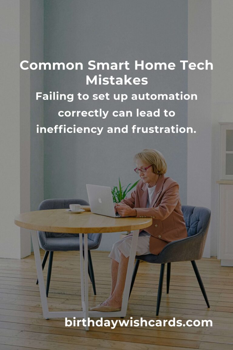 Avoid These Common Mistakes in Smart Home Tech for Seamless Living