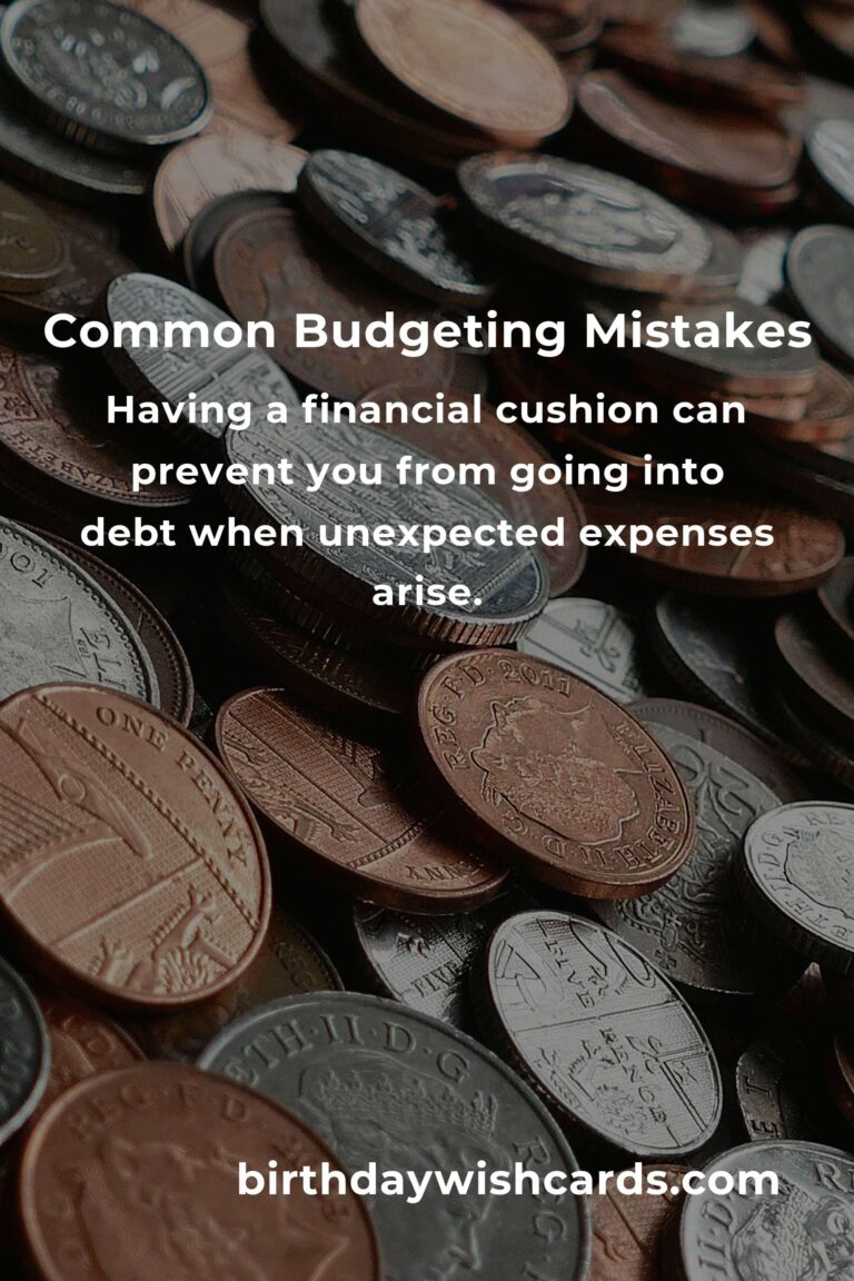 Avoiding Common Mistakes in Budgeting Blueprints for Financial Success