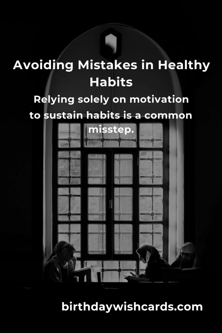 Avoiding Common Mistakes in Creative Healthy Habits